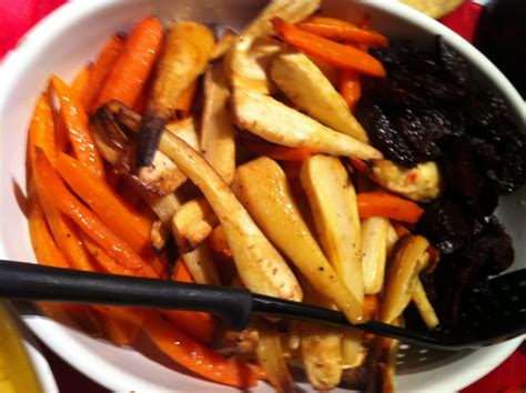 Seasonal root vegetables including squash, sweet potatoes, carrots, and rutabaga have a sweet and hearty flavor when roasted with olive oil and herbs. The Hedonethical Kitchen: Christmas How To... Cook the Accompanying Veg