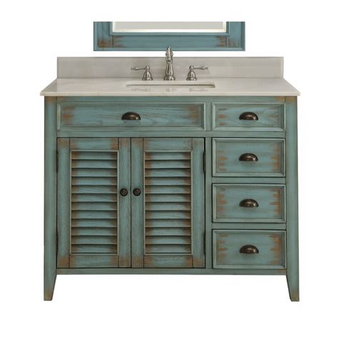 There's a lot of variation in style and form that could affect how tall your how far a particular sink's rim sits from the finished floor is what counts, so calculate the basin's installed height plus the vanity's height, if you. Rosecliff Heights Sorensen 42" Single Bathroom Vanity Set ...