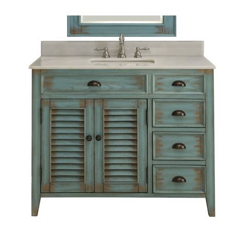 Until about a decade ago, the standard bathroom vanity stood at a height of 32 inches. Rosecliff Heights Sorensen 42" Single Bathroom Vanity Set ...