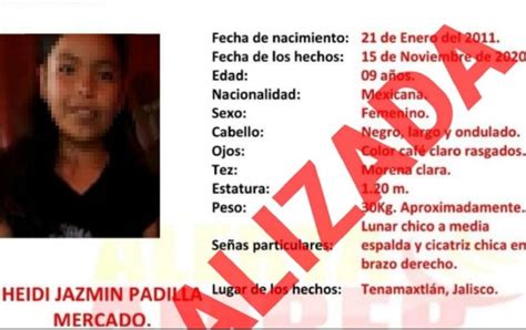 Entérate de las últimas noticias sobre alerta amber cdmx. Seguridad en Jalisco: Identifican al presunto asesino de ...