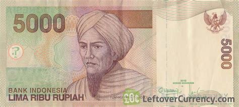 1 myr = 1 idr. 5000 Indonesian Rupiah note Tuanku Imam Bonjol - Exchange ...