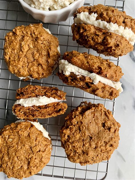 I made mine a little different. Healthier Vegan Oatmeal Cream Pies (gluten-free ...