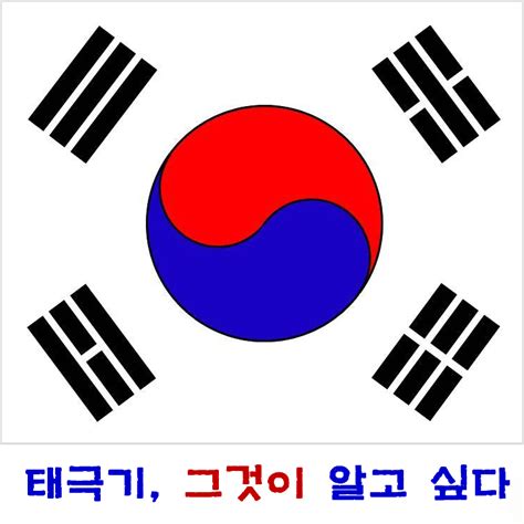 특히 미니 태극기, 만국기나 태극기를 사용한 소품 등에서 이러한 오류가 자주 보이는데, 한국에 대해 잘 모르는 외국인이나 외국 단체가 이런 태극기를. 태극기, 그것이 알고 싶다 - 태극기의 유래, 의미, 변천사 ...