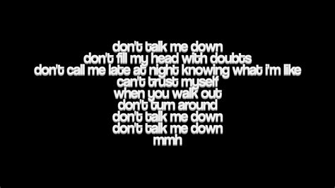I wanna sleep next to you. JoJo - Don't Talk Me Down (Lyrics) - YouTube