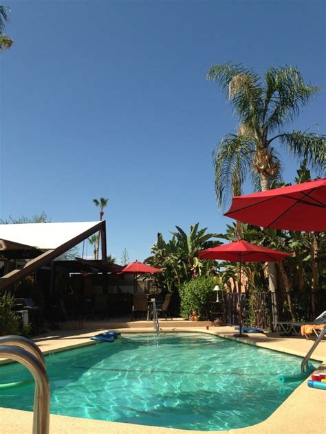 Wheelchair seating areas are located in the audience section of each courtroom. Triangle Inn Palm Springs Photos - GayCities Palm Springs