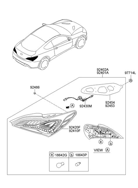 Atq has the solution for you! 2013 Hyundai Genesis Coupe Tail Light Gasket (Left, Rear ...