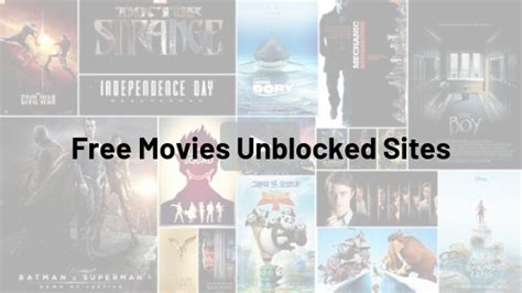 Moreover, the internet archive also contains lots of free movies, documentaries, nostalgic games, ebooks, etc. 20 Free Movies Unblocked Sites to Watch Movies Online ...