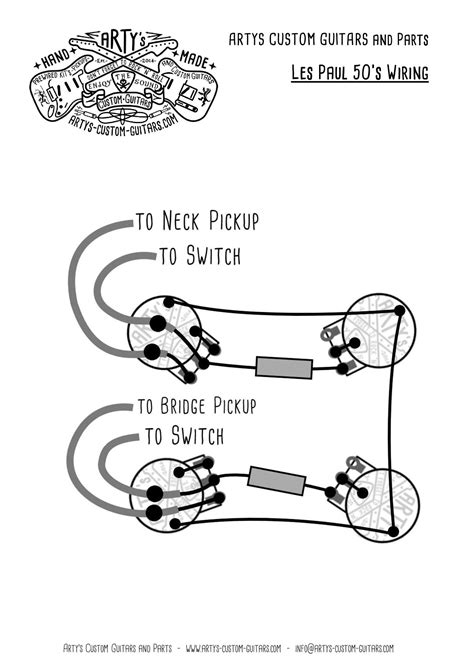 Here are some images i fixed diagram of their kit wiring on their website. 1959 Gibson Les Paul Wiring Diagram For Guitar | schematic and wiring diagram
