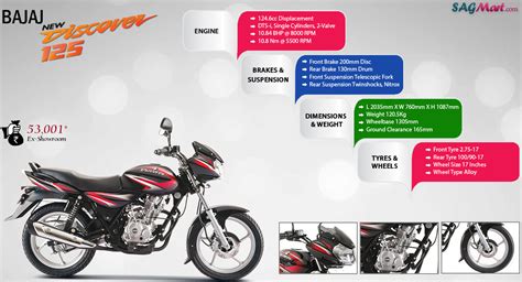 This bike is powered by 124.5 engine which generates maximum power 11ps@7500 and its maximum bajaj discover 125 disc can runs 100 km per hour and it burns fuel 82 km per liter (approx). Bajaj Discover 125 Disc Brake Price India: Specifications ...