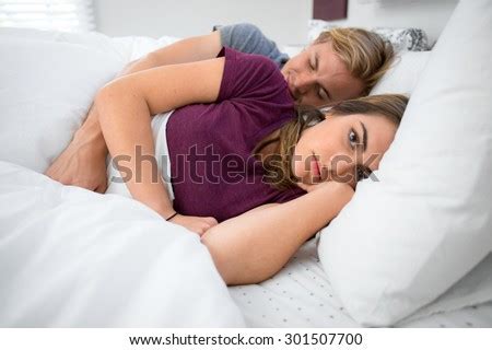 Dreamstime is the world`s largest stock photography community. Unsatisfied Couple Problems Troubles In Bedroom Lying In ...