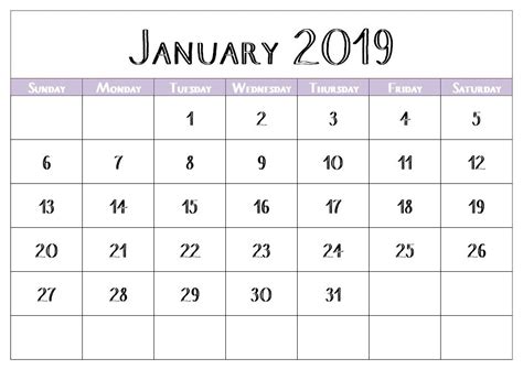 Asia pacific holidays (countries by alphabetical order). Monthly January 2019 Calendar HD Printable Planner | Kids ...