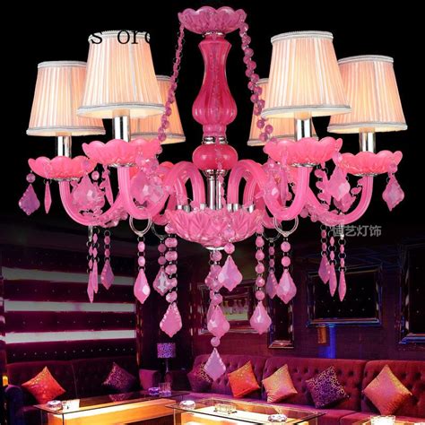 Check spelling or type a new query. European luxury color candle Pink Crystal Chandelier ...