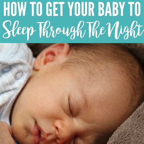 But your baby will sleep through the night, perhaps around 6 months of age. How to Get Your Baby to Sleep All Night - The One Thing ...