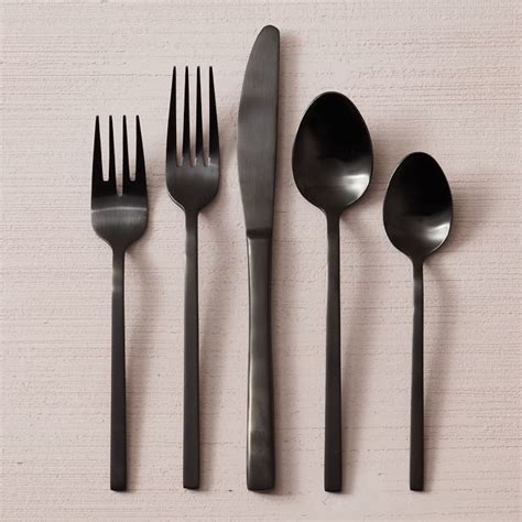 Henckels alcea 65pc 18/10 stainless steel flatware set. Matte Black Flatware Set | Black flatware, Antique kitchen ...