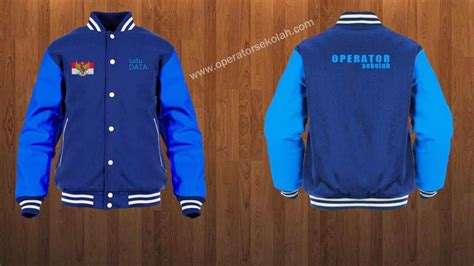 Desain kaos untuk anak sekolah. Contoh Desain Baju / Jaket Operator Sekolah Simpel Keren