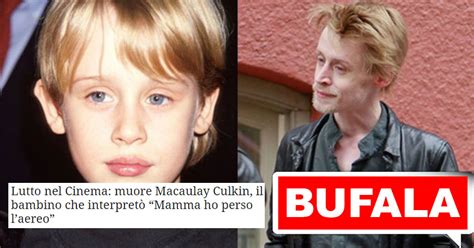 A inicio del 2020 el actor macaulay culkin habló con esquire sobre la fama, su vida, las drogas, michael jackson y cómo mantiene su sentido del humor, muchos años después de lograr el éxito. BUFALA Lutto nel Cinema: muore Macaulay Culkin, il bambino ...