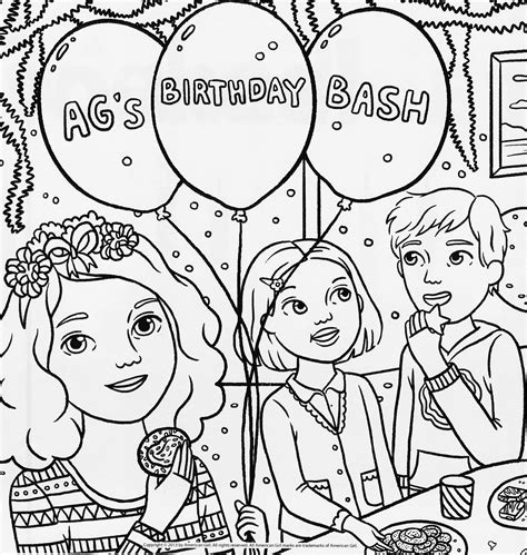 Relaxing coloring pages for your bedtime ritual. American Girl Coloring Pages Julie at GetColorings.com ...