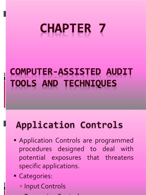 An ais must have internal controls to protect against unauthorized computer access and to limit access to. Computer-Assisted Audit Tools and Techniques | Inventory ...