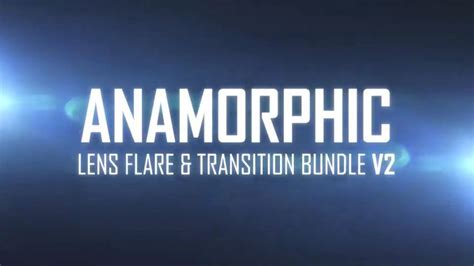 Must have glitch transitions for your next project! Anamorphic lens flares on blue background | Adobe premiere ...