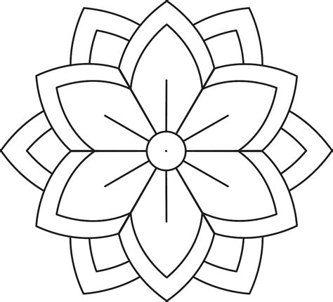 Download and print these coloring pages. Simple Flower Mandala Coloring Pages (free printables)