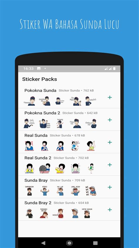 You can add those text, emoji, and sticker then combine it into 1 funny whatsapp stickers note : Gambar Lucu Sunda Hatur Nuhun