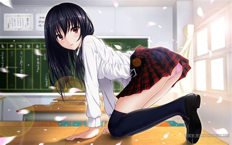 You'll be designing 3 main projects in this course that will take you from basic shapes to creating your own characters and illustrations! Wallpaper : anime girls, looking at viewer, stockings, black hair, school uniform, dark hair ...