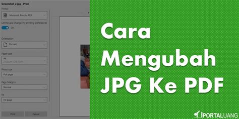 Ini dalam talian percuma jpg ke pdf converter membolehkan anda menukar satu imej atau gandaan ke dalam satu dokumen pdf. 5+ Cara Mengubah JPG Ke PDF : di HP, Laptop, Online ...