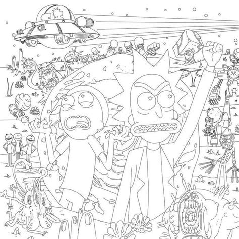 Discover 500+ rick and morty designs on dribbble. Rick And Morty Coloring Pages Printable