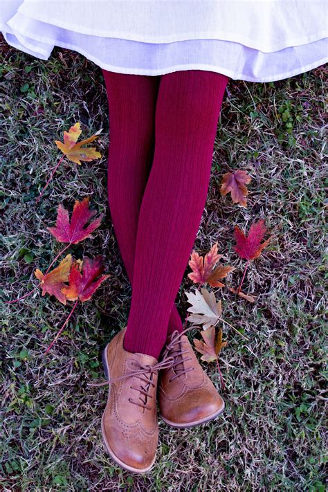 Want to see more posts tagged #cable knit sweater? Ivy Cable Knit Tights in Burgundy (With images) | Cable ...
