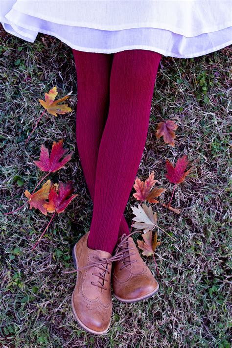 This is a great first cable project! Ivy Cable Knit Tights in Burgundy (With images) | Cable ...