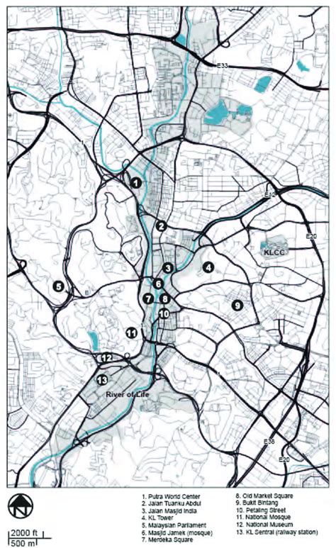To reconnect the city, the klang river and her people, kuala lumpur city hall launched the river of life project in 2012 and aecom was chosen as a delivery partner through an international design competition. Map of central Kuala Lumpur, showing River of Life area ...
