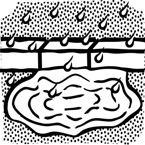 puddle - lineart - Openclipart