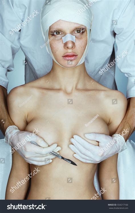 Personal credit cards are a popular way to obtain plastic surgery financing quickly. Young Woman After Breast Surgery Plastic Stock Photo ...