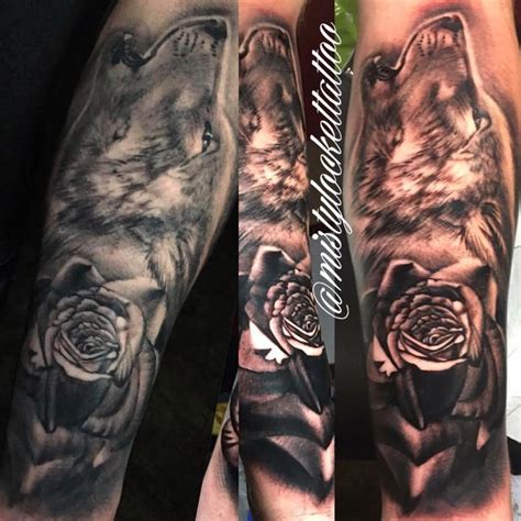 Similar homes for sale near phoenix, az. Black and grey wolf with rose by Misty Locket: TattooNOW