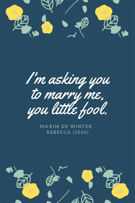 Rebecca, alfred hitchcock's 1940 adaptation of the novel by daphne du maurier, is one of the greatest, most admittedly, this iteration of rebecca is easy on the eyes. The Best Rebecca (2020) Movie Quotes - Popcorner Reviews
