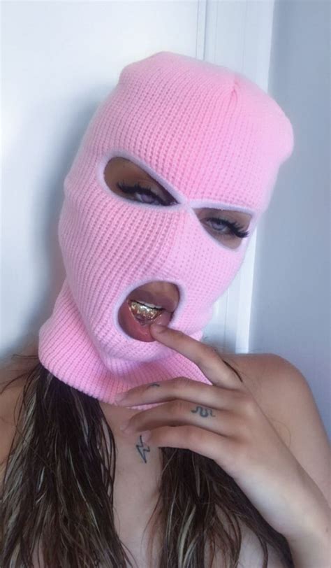 Gangsta ski mask aesthetic : Pin on ski mask female