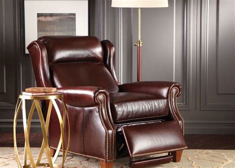 Enjoy free shipping on most stuff, even big stuff. Graham Leather Recliner, Anson/Chestnut | Leather recliner ...