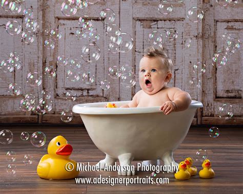 You are worn out from all the crying; Mounds View MN Kids Photographer Bath Time Baby Portraits ...