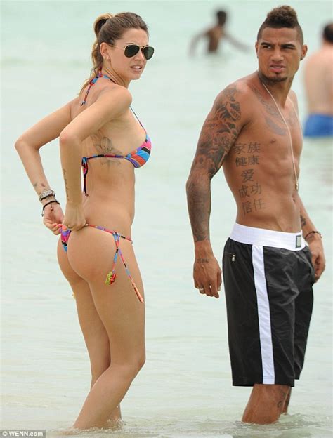 Here you see africa and ghana from my father. Melissa Satta and AC Milan footballer Kevin-Prince Boateng ...