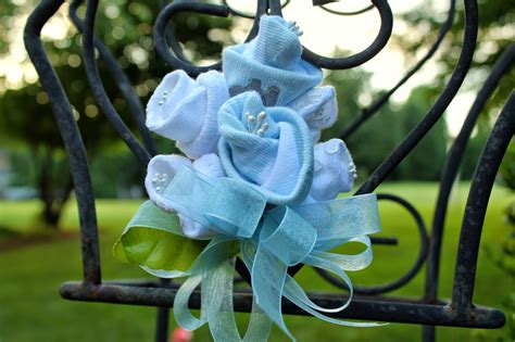 Here are three possibilities in making a novelty corsage: : How To: Baby Sock Corsage
