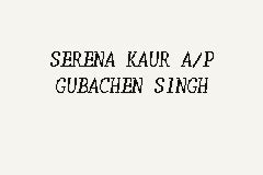 Perkhidmatan pesuruhjaya sumpah 監誓官服務 the services of commissioner for oaths at no. SERENA KAUR A/P GUBACHEN SINGH, Pesuruhjaya Sumpah in ...