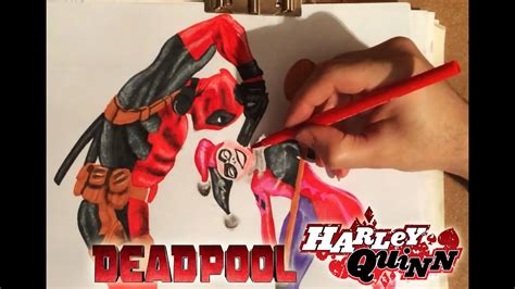 4 watchers1.6k page views9 deviations. Dead Pool VS Harley Quinn ( Color Drawing ) Step by Step ...