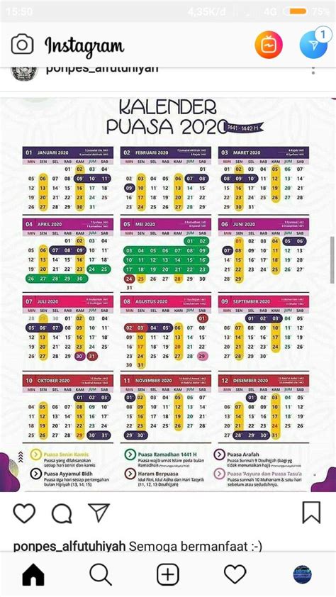 Puasa ramadhan adalah puasa yang hukumnya wajib dilaksanakan selama satu bulan penuh. Puasa Sunnah Kalender Puasa 2021 Pdf