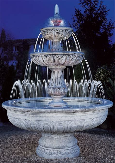 Outdoor fountains are a great addition to any landscape. Italian Marble Garden Fountain | Water fountains outdoor ...