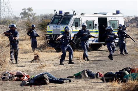 The marikana massacre of august 16, 2012, was the single most lethal use of force by south african security forces against civilians since the end of apartheid. South African Police Fire on Striking Miners - The New ...