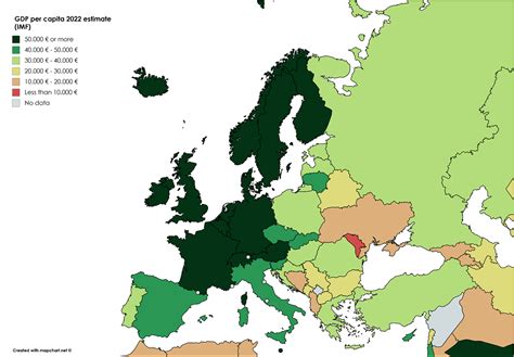 Data extracted in august 2020. Estimates of 2022 European GDP per capita OC [1200x835 ...