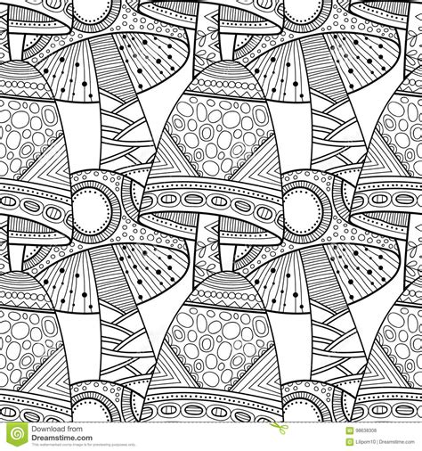 Check spelling or type a new query. Mushrooms. Black And White Illustration, Seamless Pattern ...