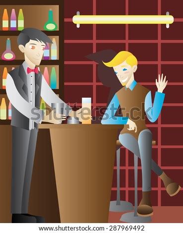 Maybe you would like to learn more about one of these? Restaurant Cartoon Waiter Customers Elegant Restaurant ...