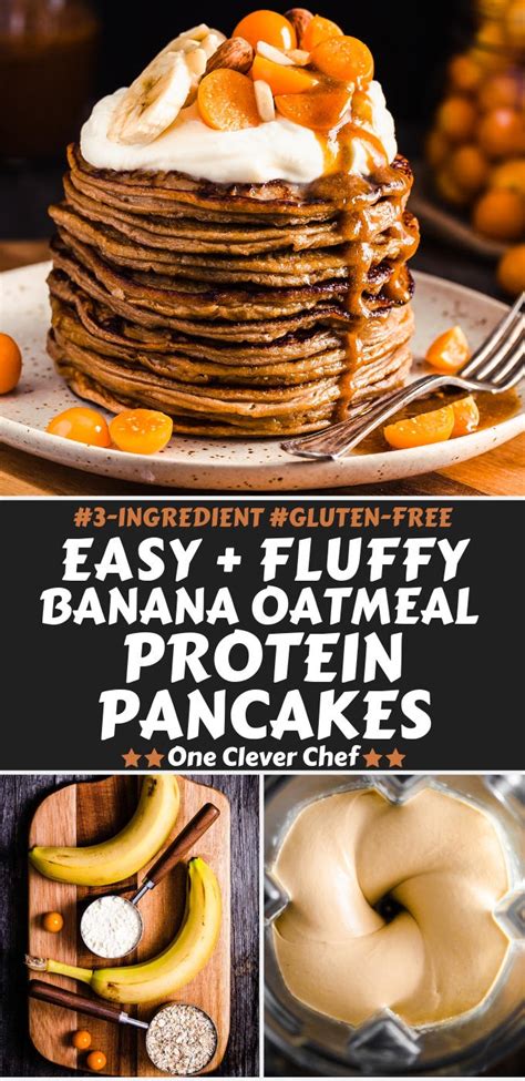 August 18, 2020 by talia koren leave a comment. Banana Oatmeal Protein Pancakes (3-ingredients | Gluten ...