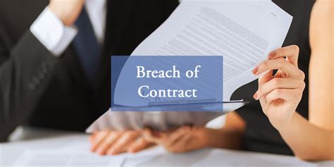 It is of two types, namely, anticipatory breach and actual breach. Breach of Contract | Chennells Solicitors